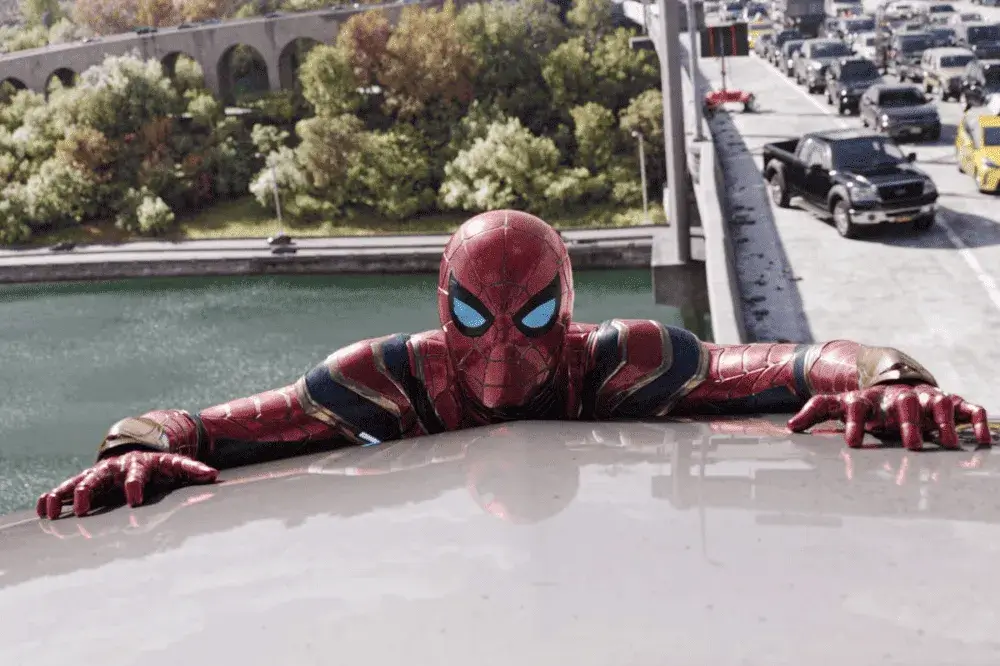 Spider-Man movie still showcasing technology and innovation